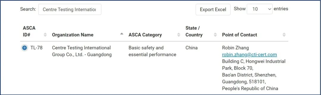 NG28 Medical Device is accredited by ASCA of the U.S. FDA