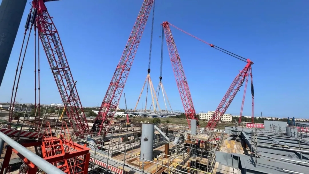 洛克石油涠洲10-3油田西区井口平台陆上制作取得阶段性效果